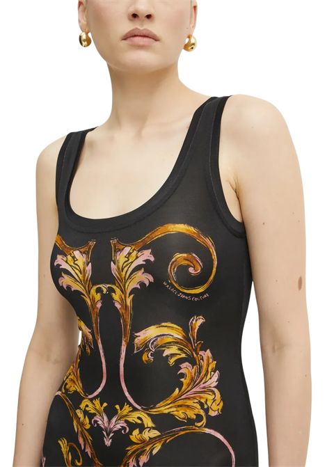 Abito midi a sottoveste Outline Barocco VERSACE JEANS COUTURE | Abiti | 78HAO9P6 JS473G89